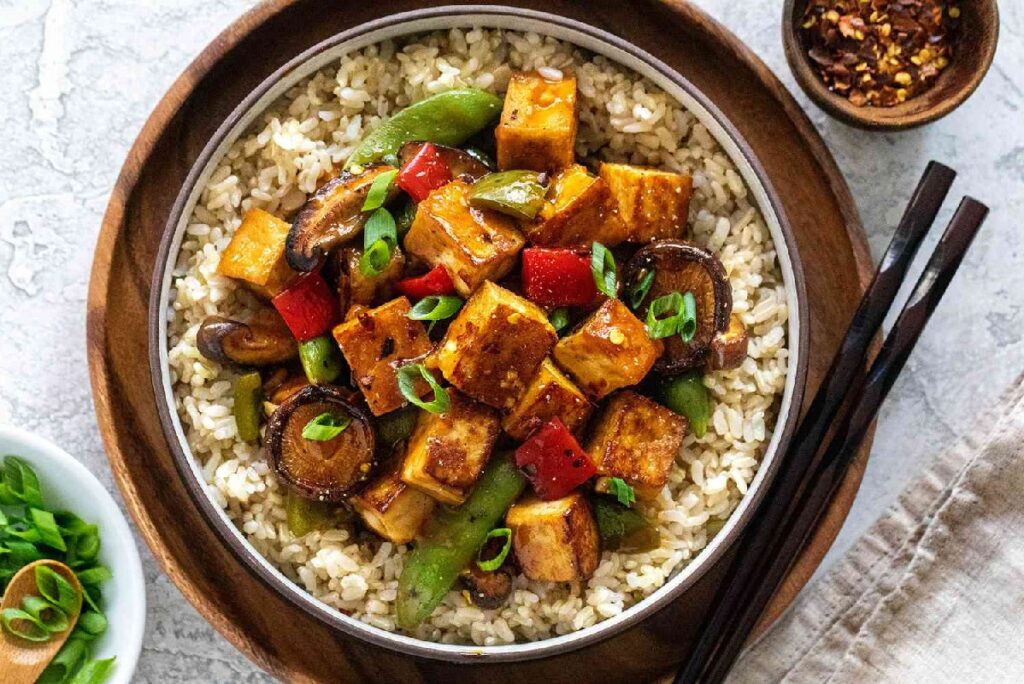 yat chinese food Spicy Tofu Stir Fry 