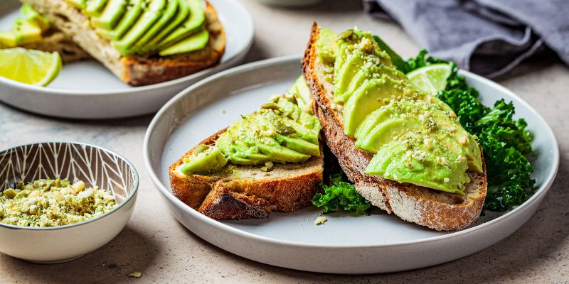 Avocado Toasts with Creamy Peanut-Avocado Sauce