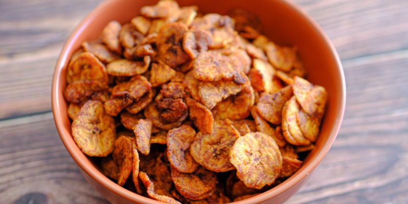 Baked Plantain Chips