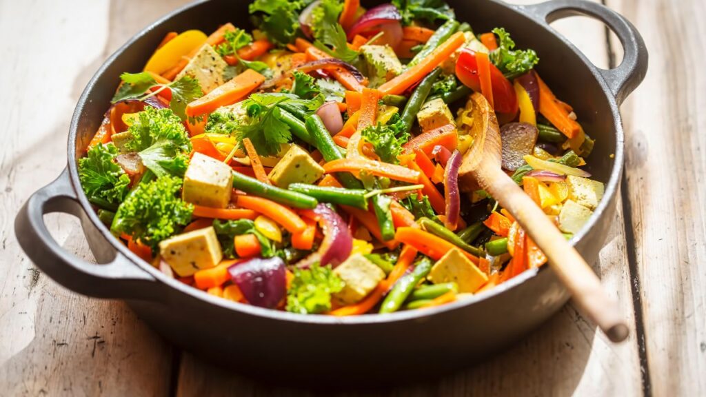 Tofu and Vegetable Stir-Fry 