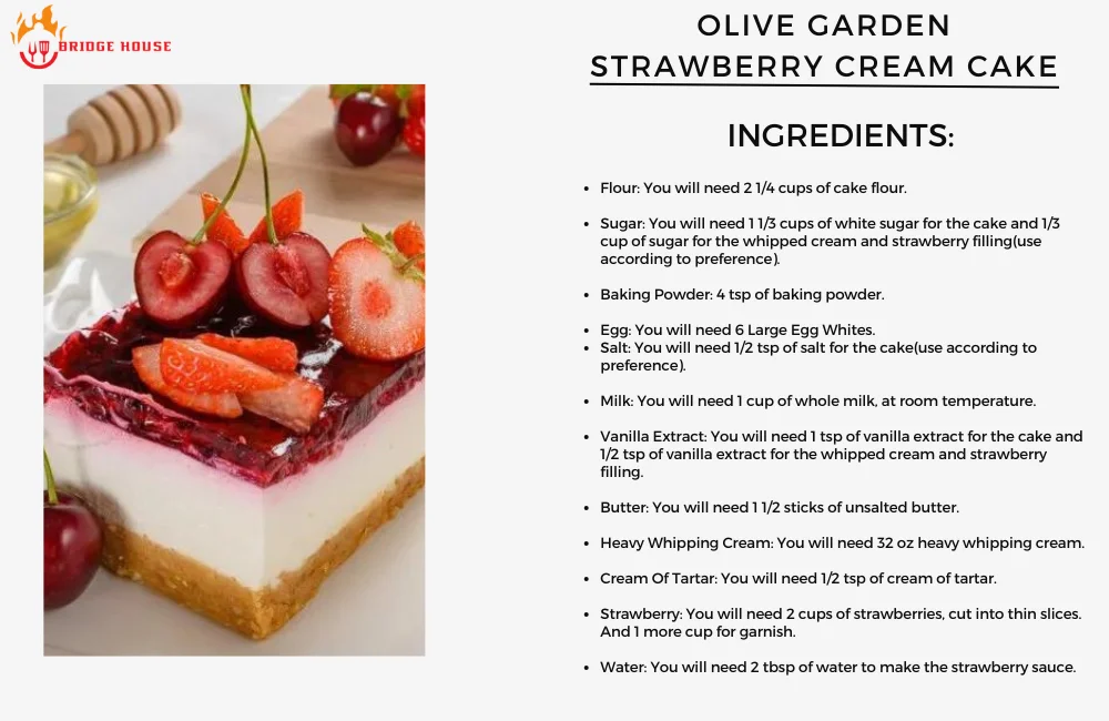olive garden strawberry cream cake recipe