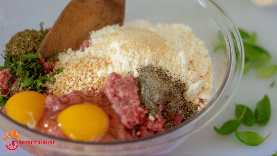 Mix the Meatball Ingredients